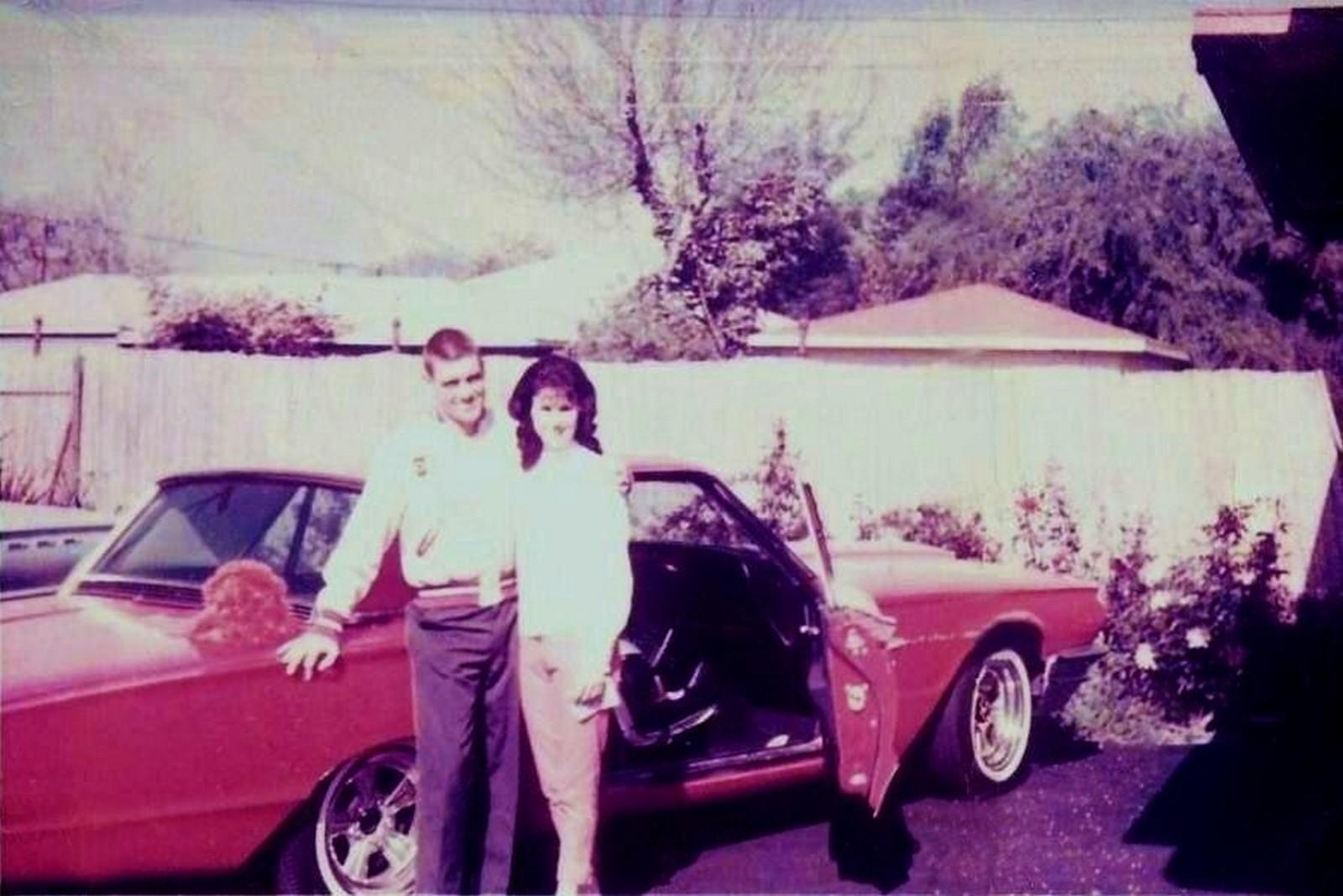  Dave MacDonald with wife Sherry and new 1964 Thunderbird factory loaner